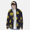 thumbnail image 4 of Fotbe Sunflowers Men's Women's UPF 50+ Sun Protection Jacket Hooded Cooling Shirt with Pockets Hiking Outdoor Performance-, 4 of 9