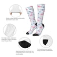 thumbnail image 6 of Easygdp Flamingo and Pineapple Soccer Socks Sport Knee High Socks Calf Compression Athletic Socks for Men and Women, 6 of 9