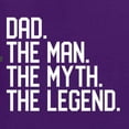 thumbnail image 5 of Wild Bobby, Dad The Man The Myth The Legend Father's Day Unisex Crewneck Sweatshirt, Purple, 3X-Large, 5 of 6