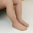 thumbnail image 5 of dazeni Girls 0-8 Years Footed Tights Lightweight Stretchy High Waisted Leggings Ultra Soft Stocking Pantyhose Khaki 0 Months, 5 of 6