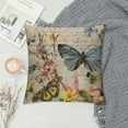 thumbnail image 2 of Creowell Throw Pillow Covers Adorable Animals Dragonfly Butterfly Flower Decorative Pillow Case Square Throw Pillowcases Home Couch Quote Cushion Cover (Dragonfly) 22x22in, 2 of 5