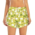 thumbnail image 2 of Xecao's Easter Bunny for a double-layer running short for women, perfect for gym, tennis, and more, featuring a convenient pocket., 2 of 9