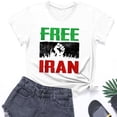 thumbnail image 4 of Puyaiuu Women Shirt Iran For Women and For Men Iranian Flag Lion Persian Short Sleeve Summer T Shirts Gift, 4 of 4
