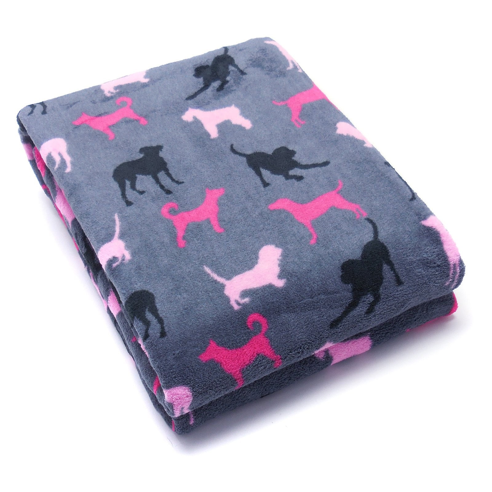 Arlee Home Fashions 5990518NAV Plush Sherpa Paw Print Pet Blanket