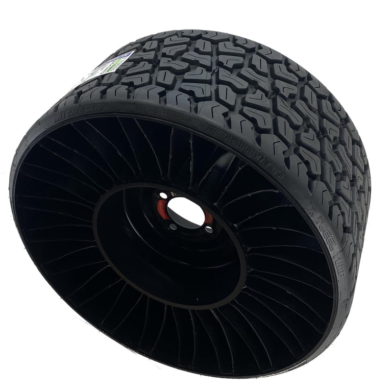 A&I Products 24x12N12 X-TWEEL TURF Airless Radial Tire - 4LUG