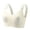 White., variant on HBGVBA Womens Comfortable Bras V Neck Wide Strap Solid Color Wireless Everyday Support Bra