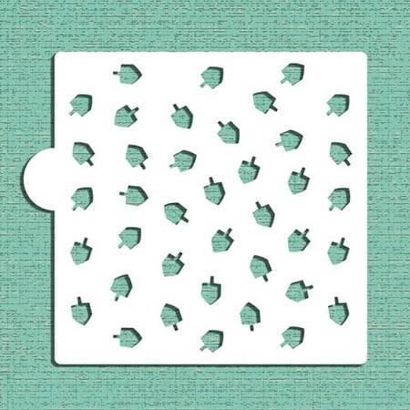 Plastic Dreidel - Designer Stencils Dreidel Miniprint CM081 Cookie and Craft Stencil