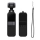 thumbnail image 3 of Para DJI Estabilizador De Bolsillo Funda De Goma Protectora De Piel De Carcasa Estuche A Prueba De Polvo A Prueba De Rasguños Y Anti-perdida Corr Negro Soledad Piel protectora de la caja del estabilizador, 3 of 8