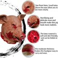 thumbnail image 5 of Máscara de cabeza de cerdo aterradora NQ para adultos Cosplay Halloween, 5 of 5