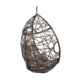 thumbnail image 6 of SEGMART Indoor Outdoor Wicker Swing Egg Chair, Hammock Hanging Chair Nest Basket with Removable, Washable Cushions, Pillow for Bedroom, Balcony, Garden, Poolside, Grey, 6 of 11