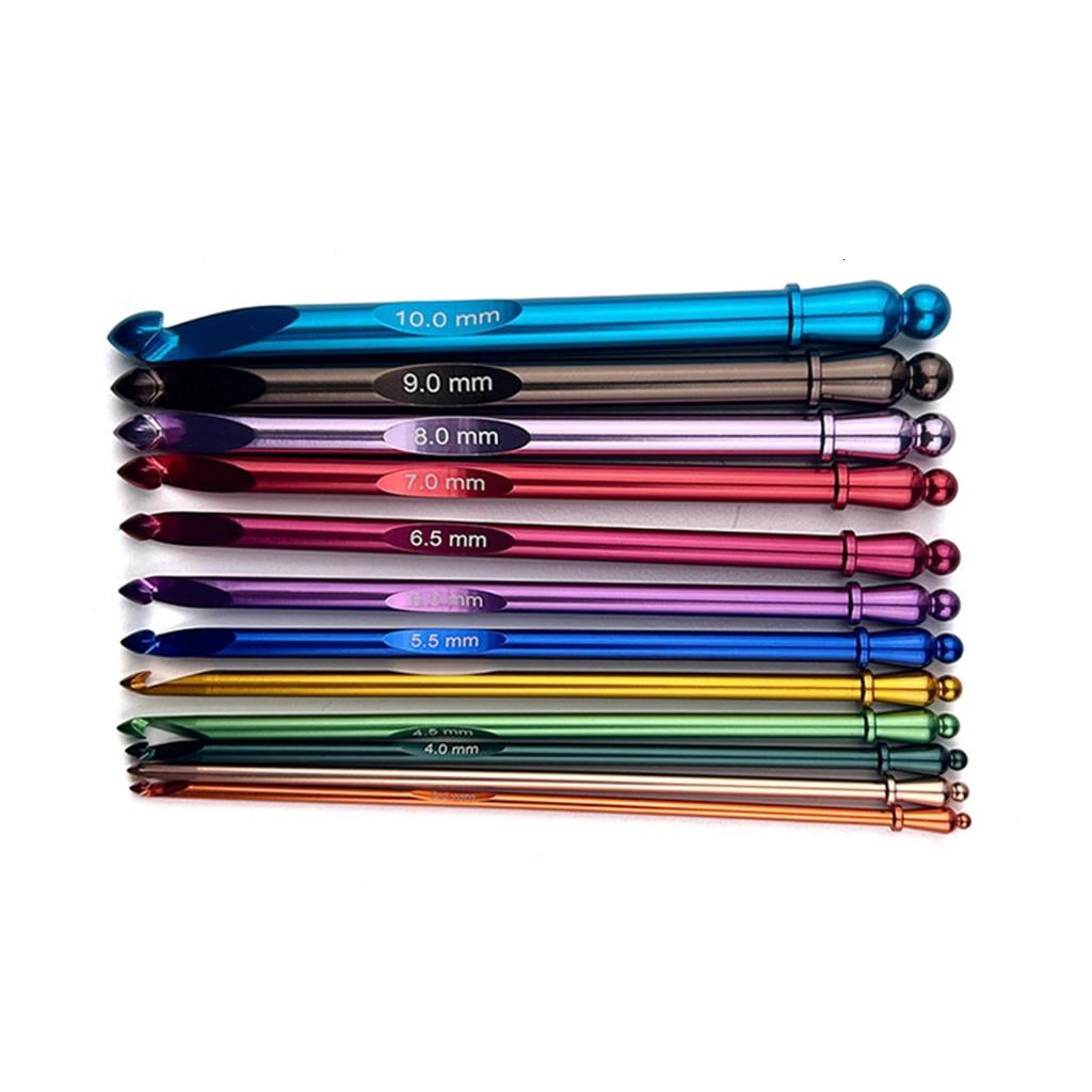 12 Pcs 3.0mm-10.0mm Crochet Needle Set Ergonomical Crochet Hook with Case Knitting Needle Crochet Supplies for Craft