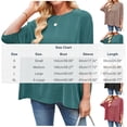thumbnail image 3 of Htigea Oversized 3/4 Batwing Sleeve Tops for Women Casual Crewneck T-Shirts Solid Color Loose Fit Everyday Dressy Blouse Khaki XL, 3 of 9