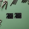 thumbnail image 4 of BESTYASH 2Ud Bed Rail Hook Brackets Black Metal Replacement Hardware for Home Bed Frame, 4 of 8