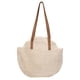 thumbnail image 2 of Bolso Hombro Tejido Hecho A Mano Boho Summer Tote Bolso Playa Paja (Blanco), 2 of 9