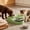 Green, variant on 2-IN-1 Cat Water Fountain with Food Bowl, Plastic Automatic Water Dispenser, Dual Design Pet Drinking Fountain for Cats Dogs Indoor Daily Drinking and Feeding