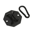 thumbnail image 1 of Ceiling Mounting Plate, Ring Hooks Hammock Hanging Kit High Stability Expansion Screws Black Hexagonal Sturdy Iron  For Rocking Chairs For Travel, 1 of 8
