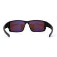 thumbnail image 4 of Mens Antiglare Driving Lens Wrap Around Sport Rectangular Plastic Sunglasses Matte Black Brown, 4 of 4