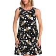 thumbnail image 1 of Disketp Honey Bees at Night para Vestido sin Mangas para Mujeres, Vestidos de Verano para Mujeres, Casual y Holgado para la Playa, 1 of 7