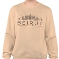 thumbnail image 2 of Skyline Beirut Lebanon Sweatshirt Unisex Small Sand, 2 of 5