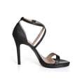 thumbnail image 7 of BLISSFUL STEP Women's Open Toe Stiletto High Heeled Lace Up Sandals Blacks 7.5, 7 of 7