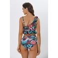 thumbnail image 4 of LIORA Women’s Ruffle Flounce One Shoulder High Waisted Bikini Sets, 4 of 8