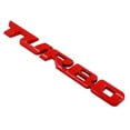 thumbnail image 4 of SPRING PARK 3D Car Styling Metal TURBO Letters Emblem Sticker Rear Tailgate Badge Decor, 4 of 5