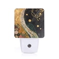 thumbnail image 1 of Fotbe Abstract Gold Floral Galaxy Luz Nocturna LED, Luz de Noche con Sensor de Luz Natural de Anochecer a Amanecer, Se Enchufa a la Pared, Blanco Cálido 0.5W-US, 1 of 7