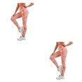 thumbnail image 2 of Jumpingount Mujeres Butt Leggings Tie Dye Pantalones largos sin costuras Push Up Hip Lift Pantalones de chándal de cintura alta Medias para correr Type6 NO6, 2 of 6