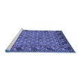 thumbnail image 2 of Ahgly Company Machine Washable Indoor Square Southwestern Blue Country Area Rugs, 7' Square, 2 of 4