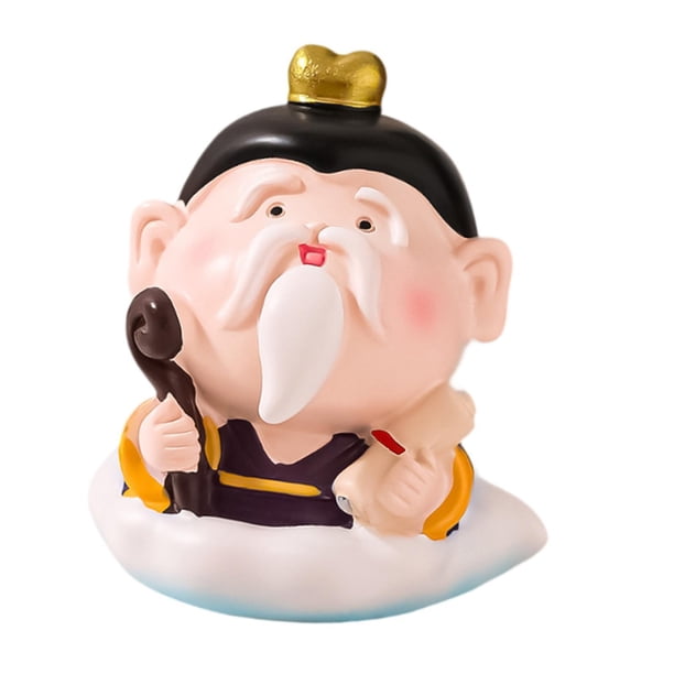 Figura china de resina de dibujos animados genérica, decoración del salpicadero del coche, decoración decorativa Feng Shui para regalo de 45 cm x 4 cm x 48 cm