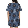 thumbnail image 6 of Sigee Sunflowers for Sleepwear Casual Pjs with Pockets Women's Pajamas Sets Shorts 2 Piece Short Sleeve Lounge Sets Medium, 6 of 9