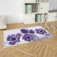 thumbnail image 2 of Corridor Rugs, Flower Rugs, Purple Rug, Purple Flower Rugs, Popular Rugs, Botanical Rug, Gift Rugs, Easy To Clean Rugs, Bedroom Rugs, 3.9'x5.9' - 120x180 cm, 2 of 8