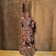 thumbnail image 1 of Ebony wood carved Guan Gong Buddha statue, solid wood carving, standing sword, God of War and Wealth statue, for office, home, living room, store opening., 1 of 3