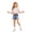 Blue, variant on Huanglei Toddler Girls Washed Distressed Denim Shorts With For Summer Play ,School Wear Jean Shorts /Size 9-10 Years(Blue)
