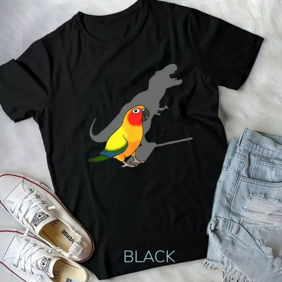 Hot Trending Tee With Cute Screaming Parrot Birb S T-Rex Sun Conure T-Shirt Unisex T-Shirt