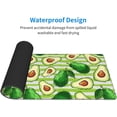 thumbnail image 5 of Avocado Green Striped Large Gaming Mouse Pad with Stitched Edges,Extended Mousepad,Non-Slip Base,Water Resist Keyboard Pad,Desk Mat for Gamer,Office & Home,31.5 X 11.8 in, 5 of 7