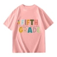 thumbnail image 4 of LRen Toddler Girl Shirt,Back To School Outfits for Girls Graphic Prints Summer Casual School Preppy Short Sleeve Tshirts, 4 of 5