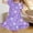 F Multicolor, variant on HAOTAGS Girls Floral Dress, Summer Comfort Puff Short Sleeve Soft Flowy Casual Sleepwear Home Dress Multicolor Size 12