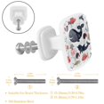 thumbnail image 2 of 4 Pieces Set Drawer Pulls Handle Square Wardrobe Cabinet Knobs with Stainless Steel Screws Furniture Kitchen Decor, 2 of 5