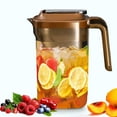 thumbnail image 2 of Iumwxz Kitchen Gadgets 2.2l Large Capacity Cold Water Pot Household Refrigerator Tea Making Pot Beverage Fruit Tea Pot Portable Water Cup Kitchen Utensil Set Brown Plastic New Year Savings, 2 of 8