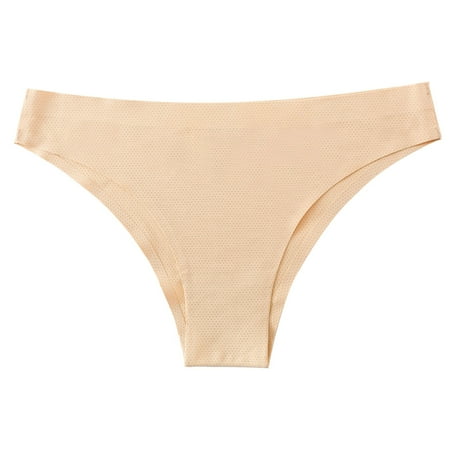 

Womens Underwear Cotton Women s High Waisted Cotton Underwear Briefs Womens Soft Full Coverage Panties Underpants(S Beige)