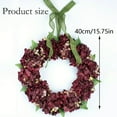thumbnail image 3 of Tyeign Thanksgiving Hydrangea Wreath 16 Inch, Colorful Autumn Flower Door Hanger for Front Door Wall, Artificial Fall Garland for Home Porch Window Decor, 1 Wreath, 3 of 6