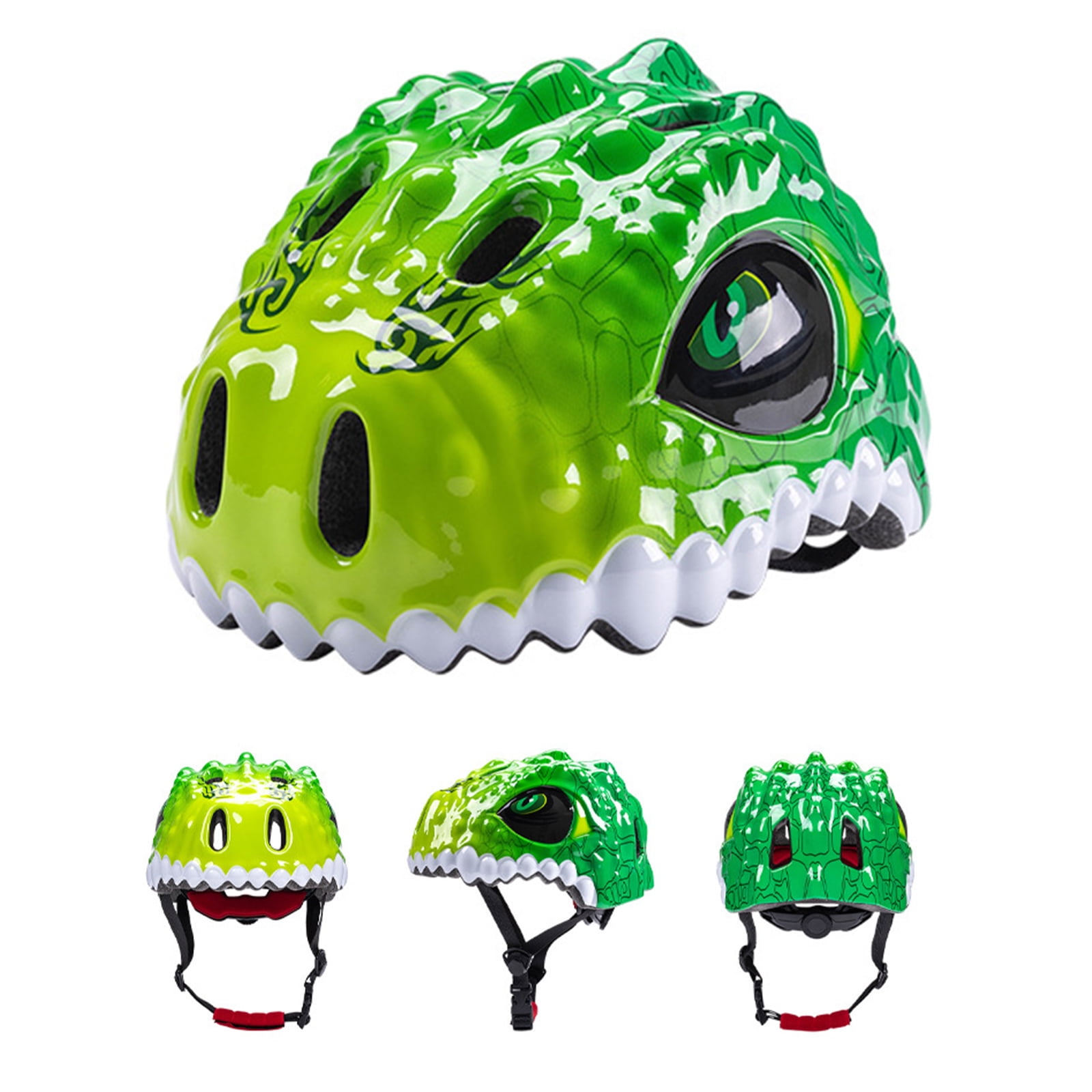 Kids Helmet Kids Toddler Bike Helmet Adjustable Dinosaur Design Skateboard Helmet Breathable Lightweight Protective Gear for Boys Girls Ages 2 5 Years PC Foam 51 54cm Head Ci