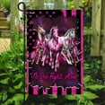 thumbnail image 2 of Flagwix Breast Cancer Decoration, No One Fights Alone Breast Cancer Awareness Flag - Garden Flag (12x18), 2 of 4