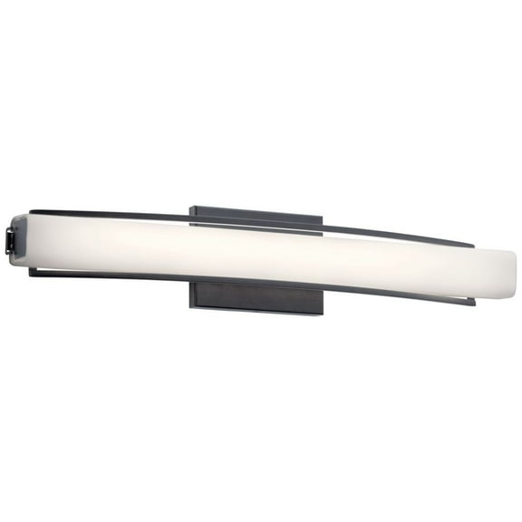 Elan 84129 Rowan Led Matte Black Led 25.25Inch Vanity