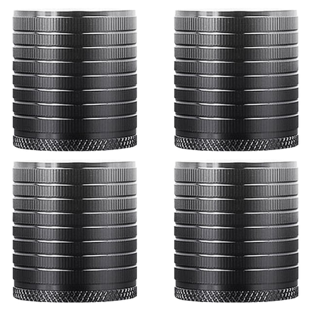 4 piezas de patas elevadoras para muebles redondas de metal antideslizantes, resistentes y ajustables, soporte para escritorios, camas, tocadores, Negro