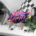 thumbnail image 3 of 1 Pcs 2D Flat License Plate Covers & Frames, Be Happy For Decorative Front, Waterproof For Decoration Aluminum License Plate Covers & Frames Cover For Men Women, 12" X 6", 3 of 6