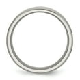 thumbnail image 2 of Titanium 8mm Ridged Edge Ring Man Wedding Classic Flat W/edge  For Dad Mens  For Him, 2 of 11