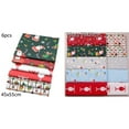 thumbnail image 5 of 10Pcs Christmas Cotton Festive Fabric Patchwork Precut Fabric Scraps for DIY Quilting for Xmas Sewing Crafting, 5 of 8