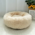 thumbnail image 4 of Pet Dog Cat Calming Bed Comfy Round Plush Warm Fluffy Nest Mattress Donut Pad, 4 of 5